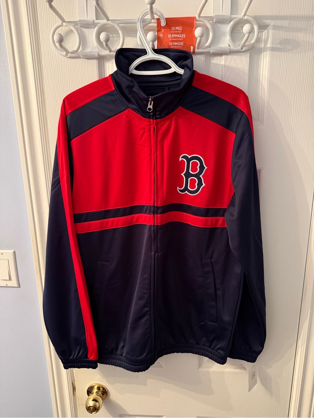 MLB Boston Red Sox Red and Navy Track Jacket